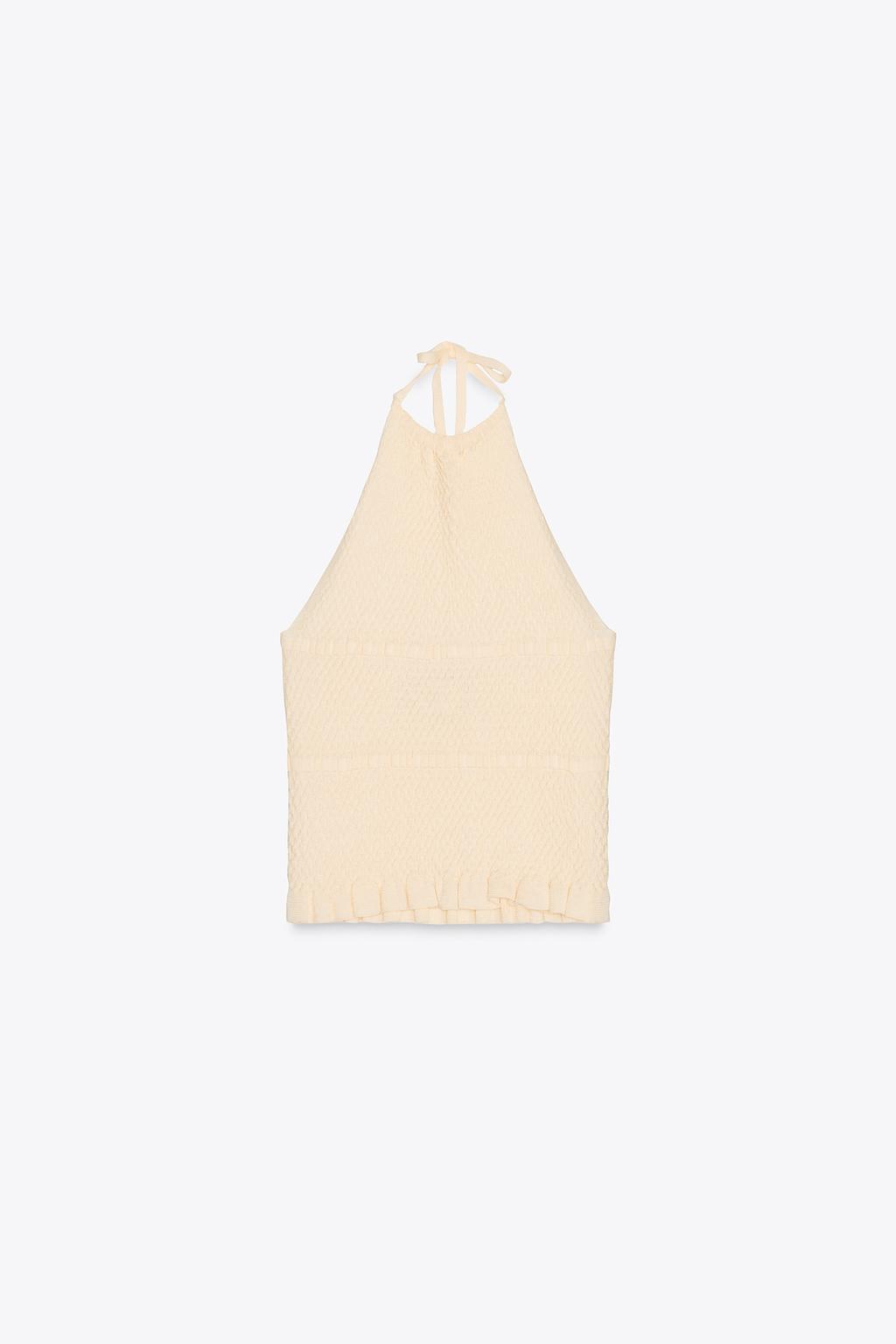 KNIT HALTER TOP