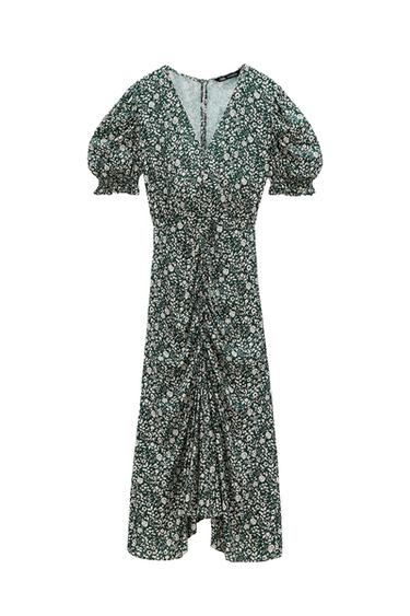 FLORAL PRINT MIDI DRESS