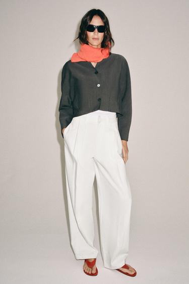 ZW COLLECTION SHORT JACKET - Anthracite grey by Zara