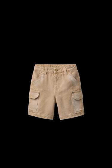 CARGO-BERMUDA AUS CANVAS - grau-beige von Zara - Bild 0