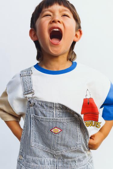 SNOOPY PEANUTS™ 프린트 티셔츠 - Zara 화이트