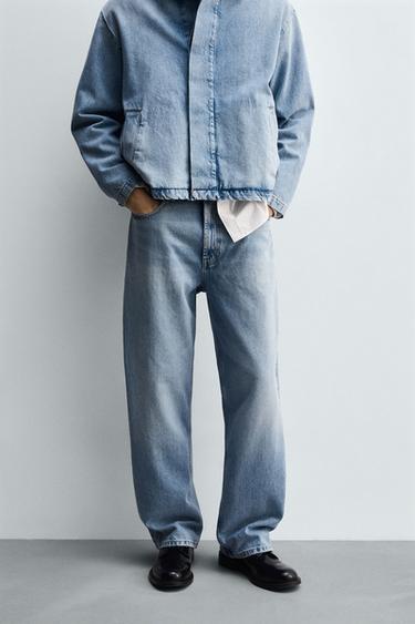 STRAIGHT FIT JEANS - Blue by Zara