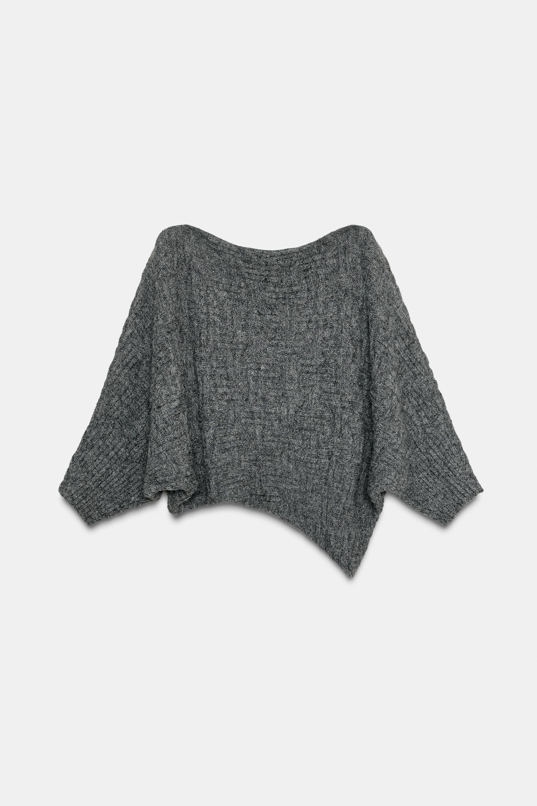 PULL ASYMÉTRIQUE EN MAILLE STRUCTURÉE