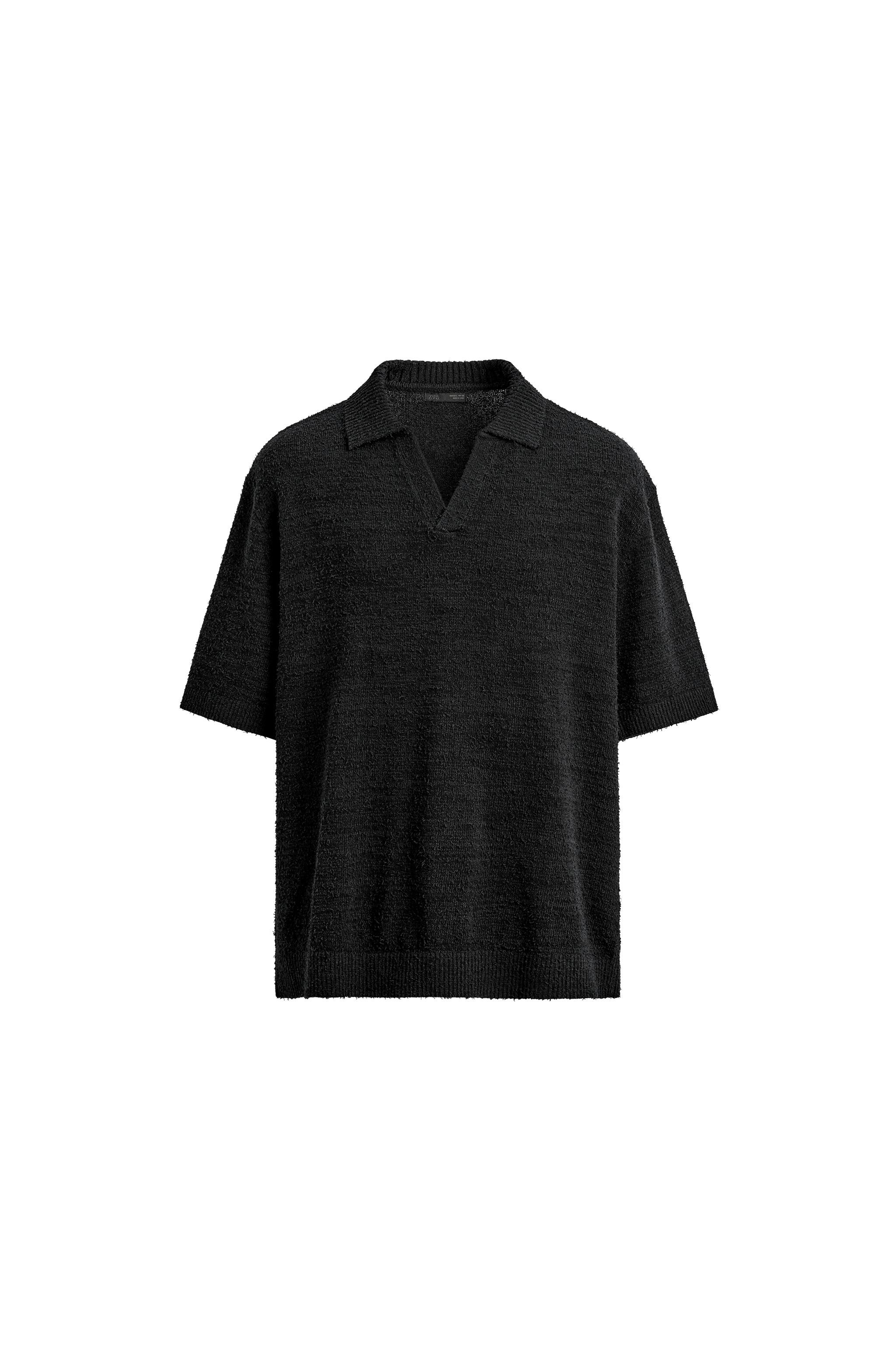 TEXTURED RELAXED FIT KNIT POLO SECOND HAND | Zara Preowned TEXTURED RELAXED FIT KNIT POLO SECOND HAND | Zara Preowned