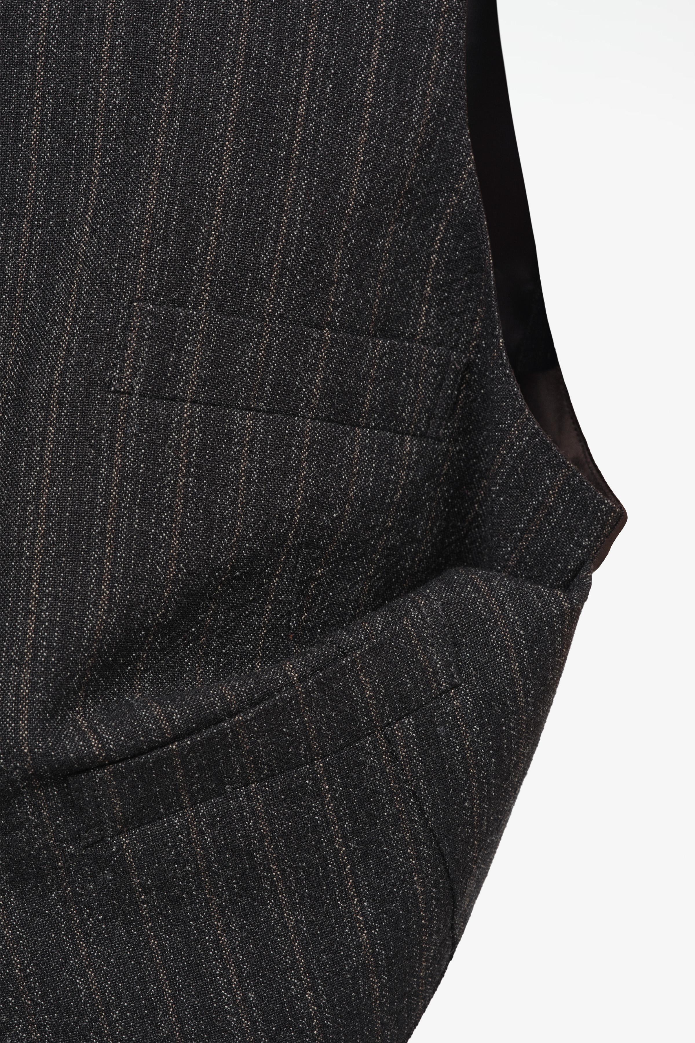 LIMITED EDITION 100% WOOL PINSTRIPE VEST