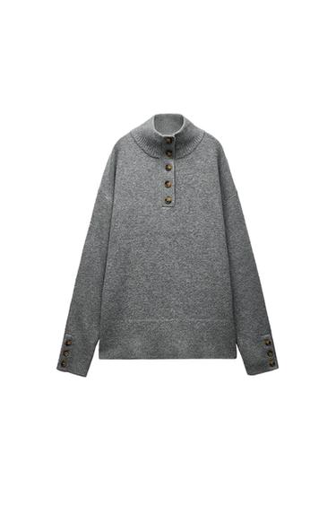 KNIT HIGH NECK SWEATER