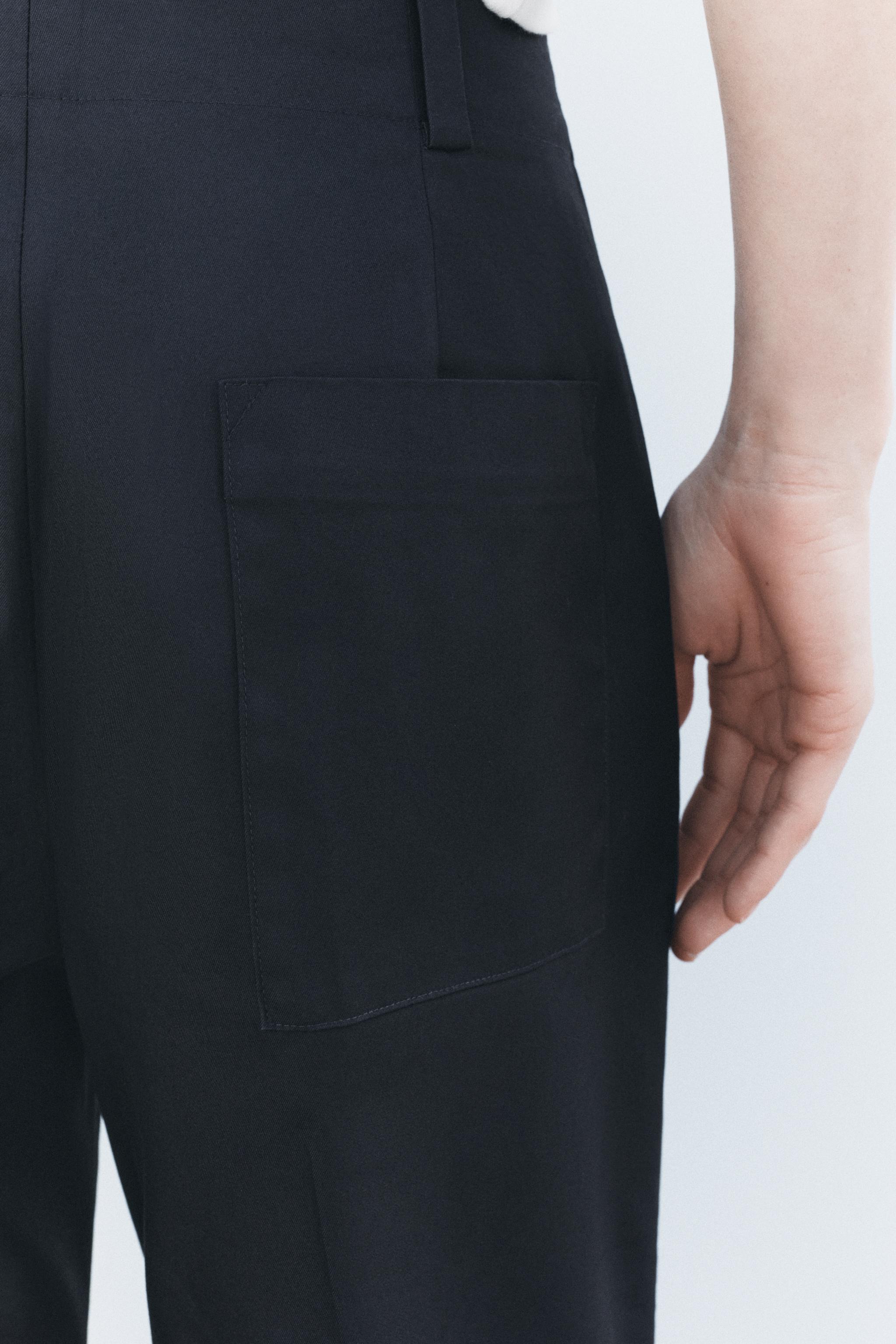CHINO PANTS ZW COLLECTION - Black | ZARA United States