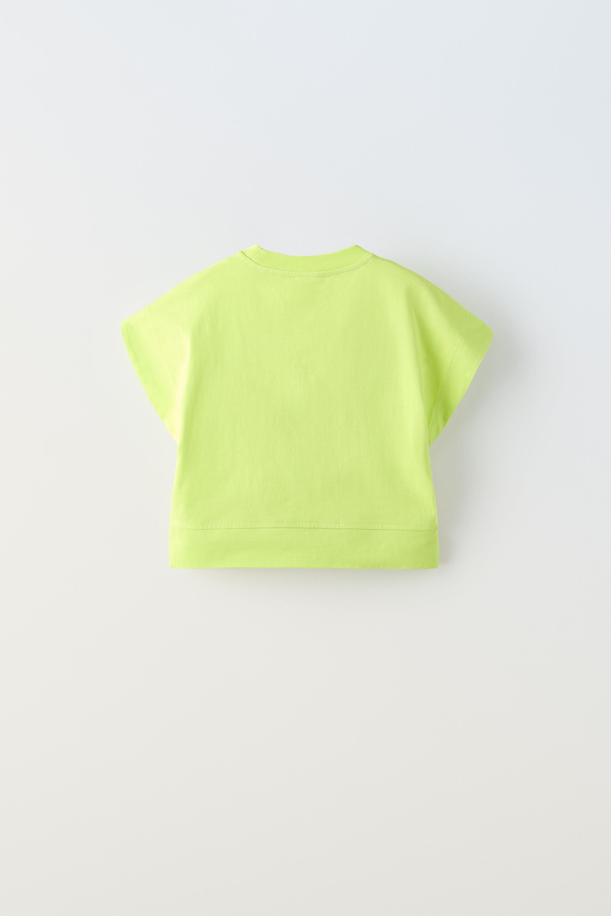 zara neon green shirt
