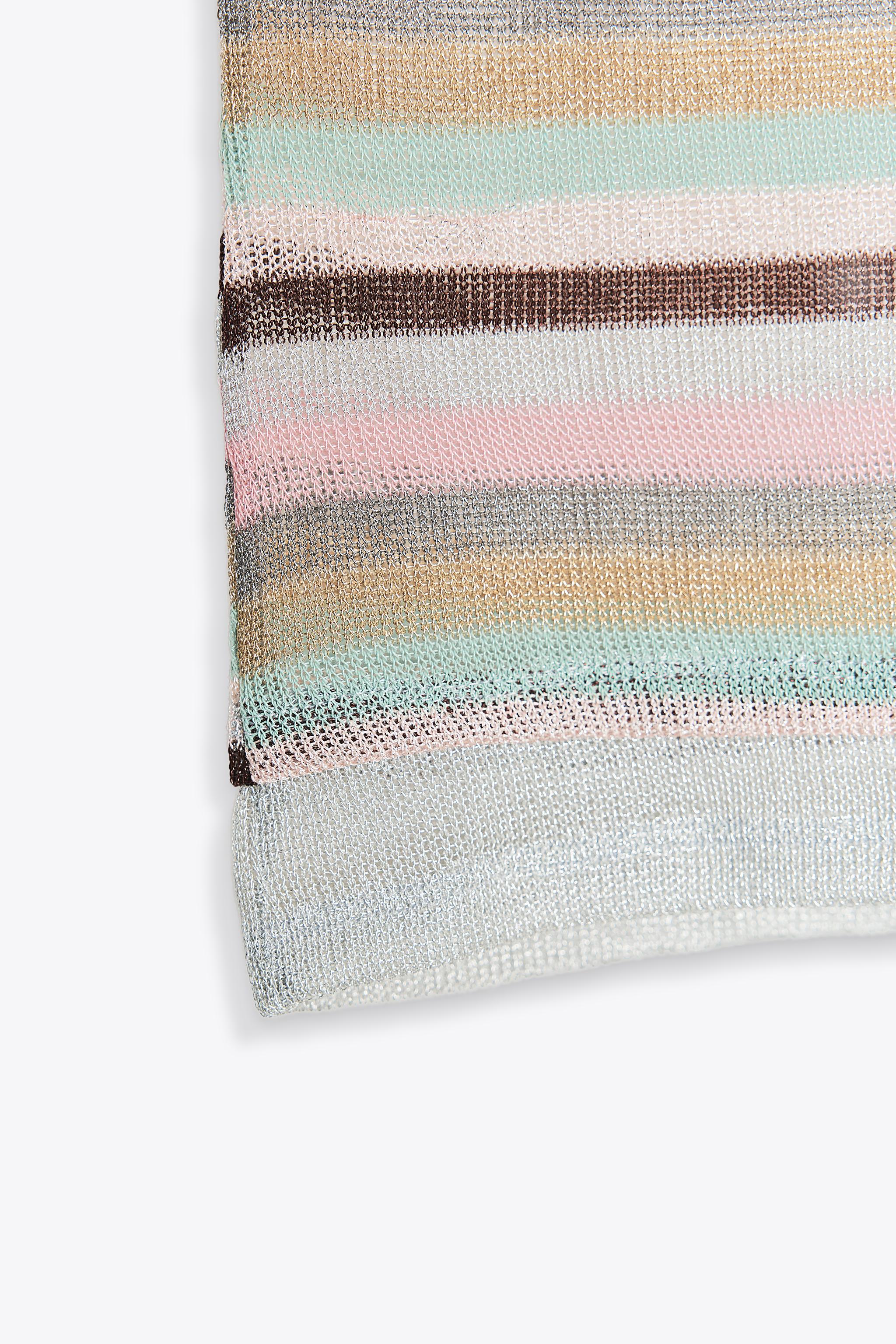 ひかまる METALLIC THREAD STRIPED TOP - Multicolored | ZARA United States