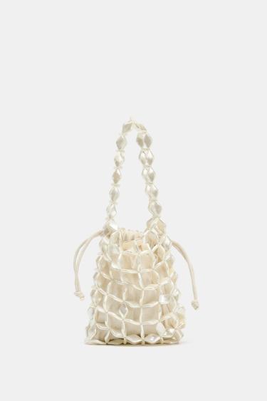 PEARLESCENT BUCKET BAG - Pearl grey by Zara - Image 0