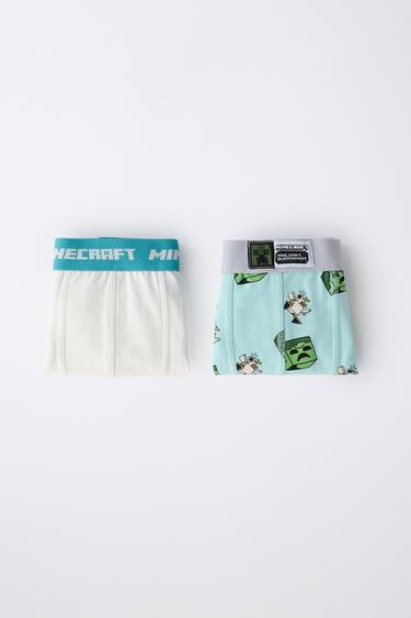 6-14 ANS / LOT DE DEUX BOXERS MINECRAFT © MOJANG AB. - Bleu de Zara - Image 5