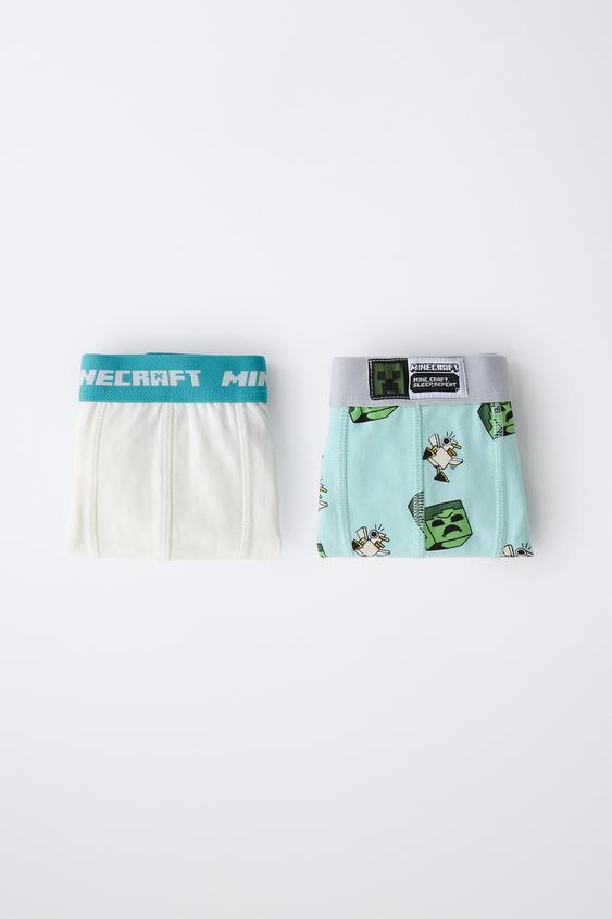 6-14 ANS / LOT DE DEUX BOXERS MINECRAFT © MOJANG AB. - Bleu de Zara - Image 5