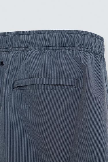 MAILLOT DE BAIN MOYEN RAYURES - Bleu marine de Zara - Image 8