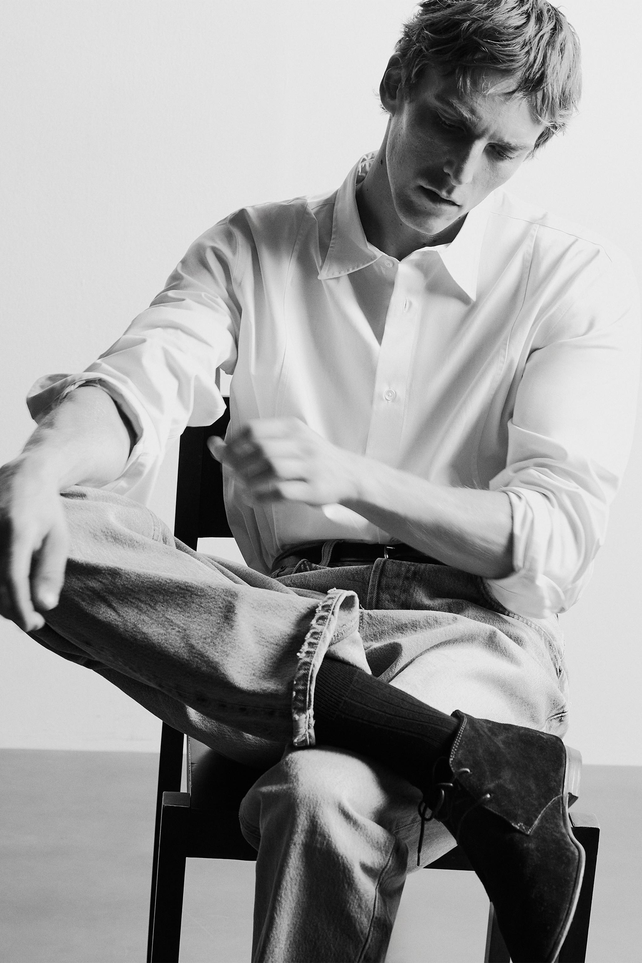 LEATHER DRESS SHOES — Black