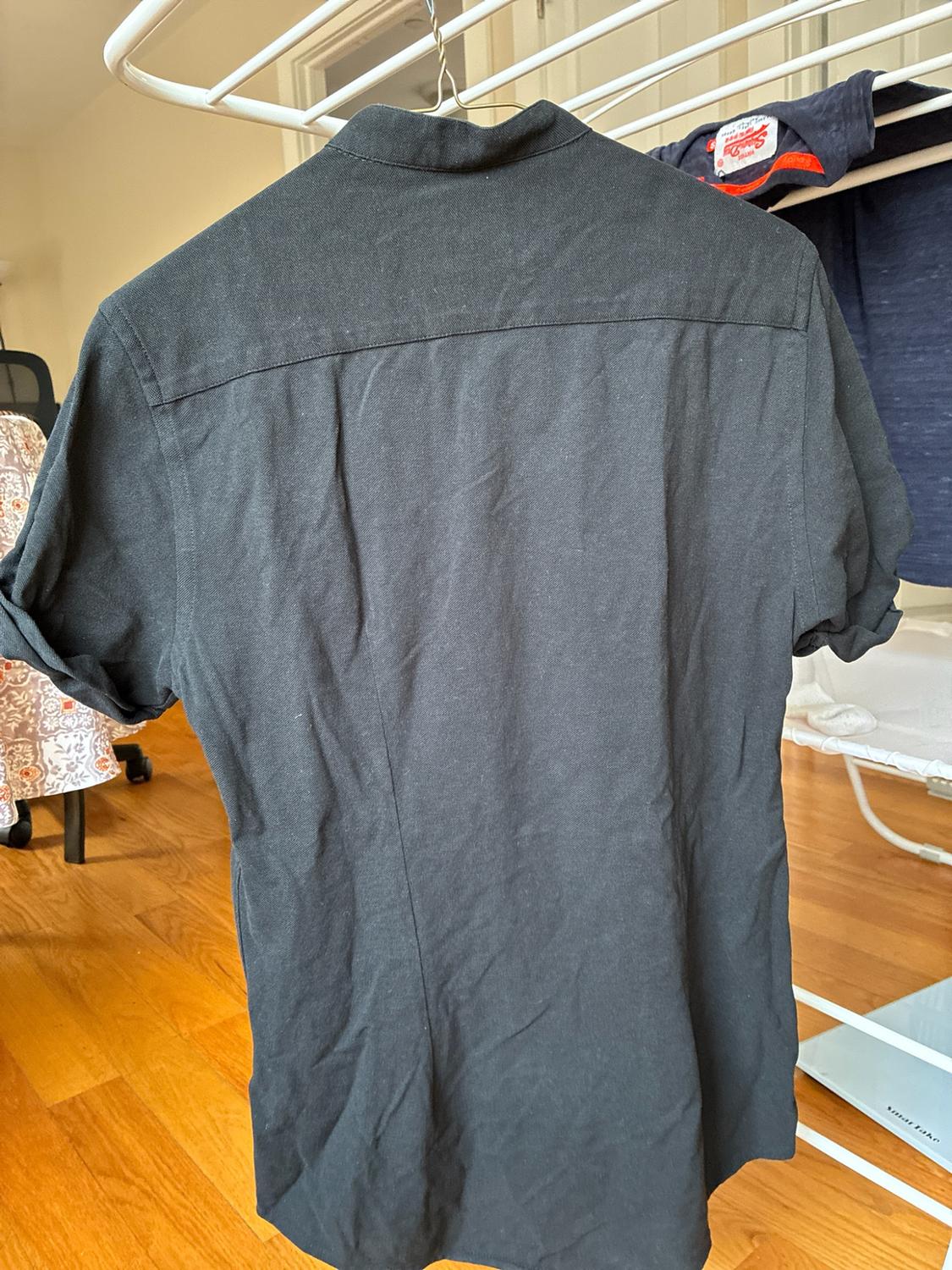 MANDARIN COLLAR PIQUÉ SHIRT - Image 2