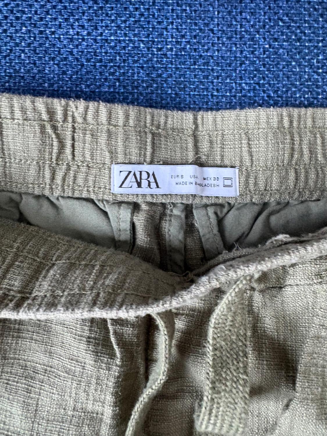 TEXTURED COTTON PANTS - Image 3