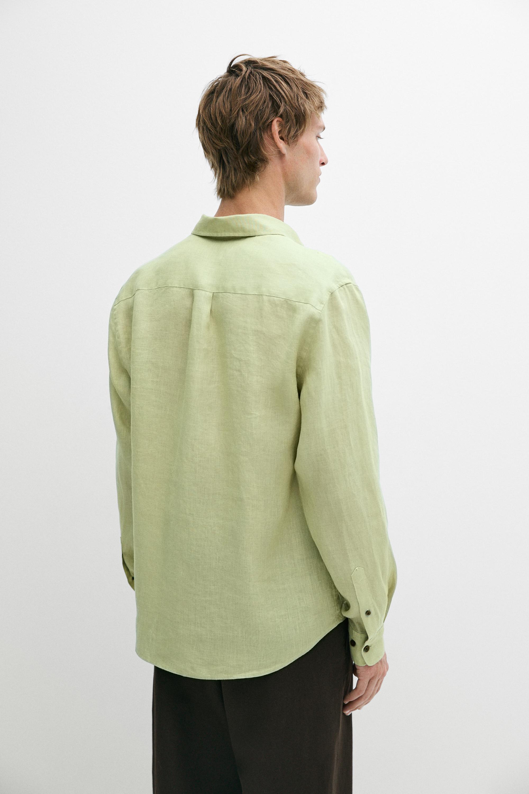 100% linen regular fit shirt