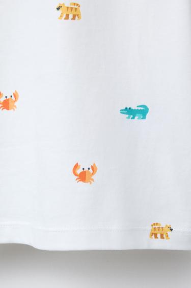 PRINTED T-SHIRT - Ecru by Zara - Image 3