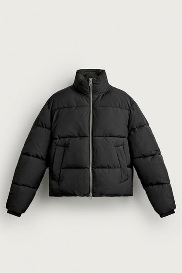 سترة مبطنة WATER REPELLENT - أسود by Zara