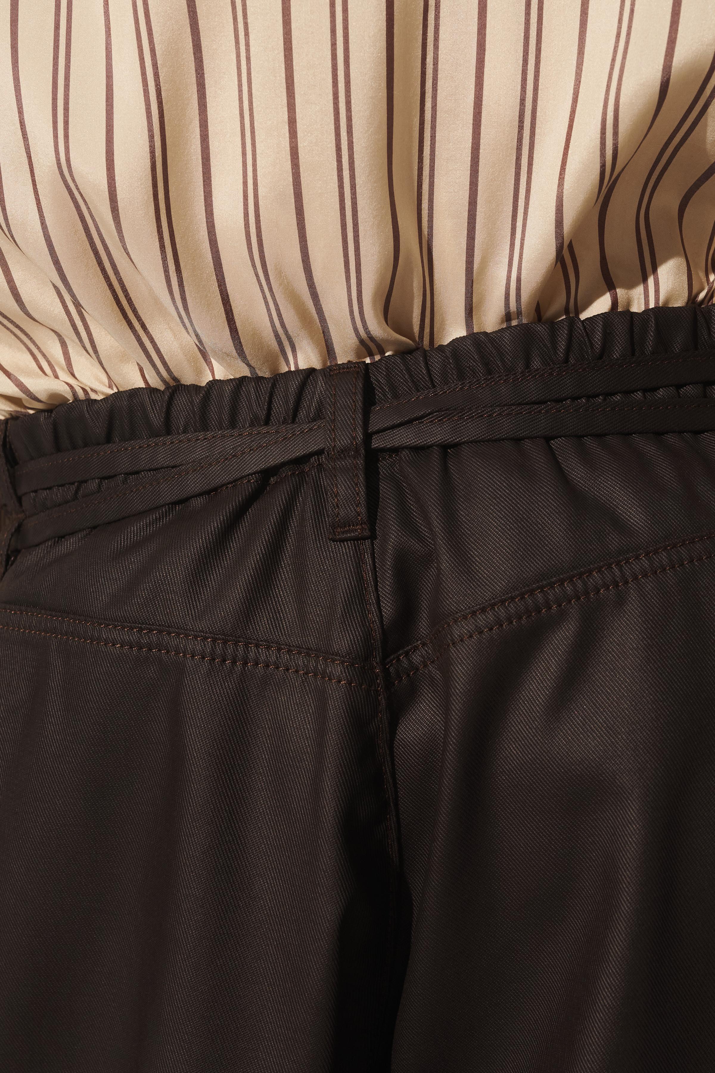 BERMUDA RELAXED FIT LYOCELL EFFET CIRÉ