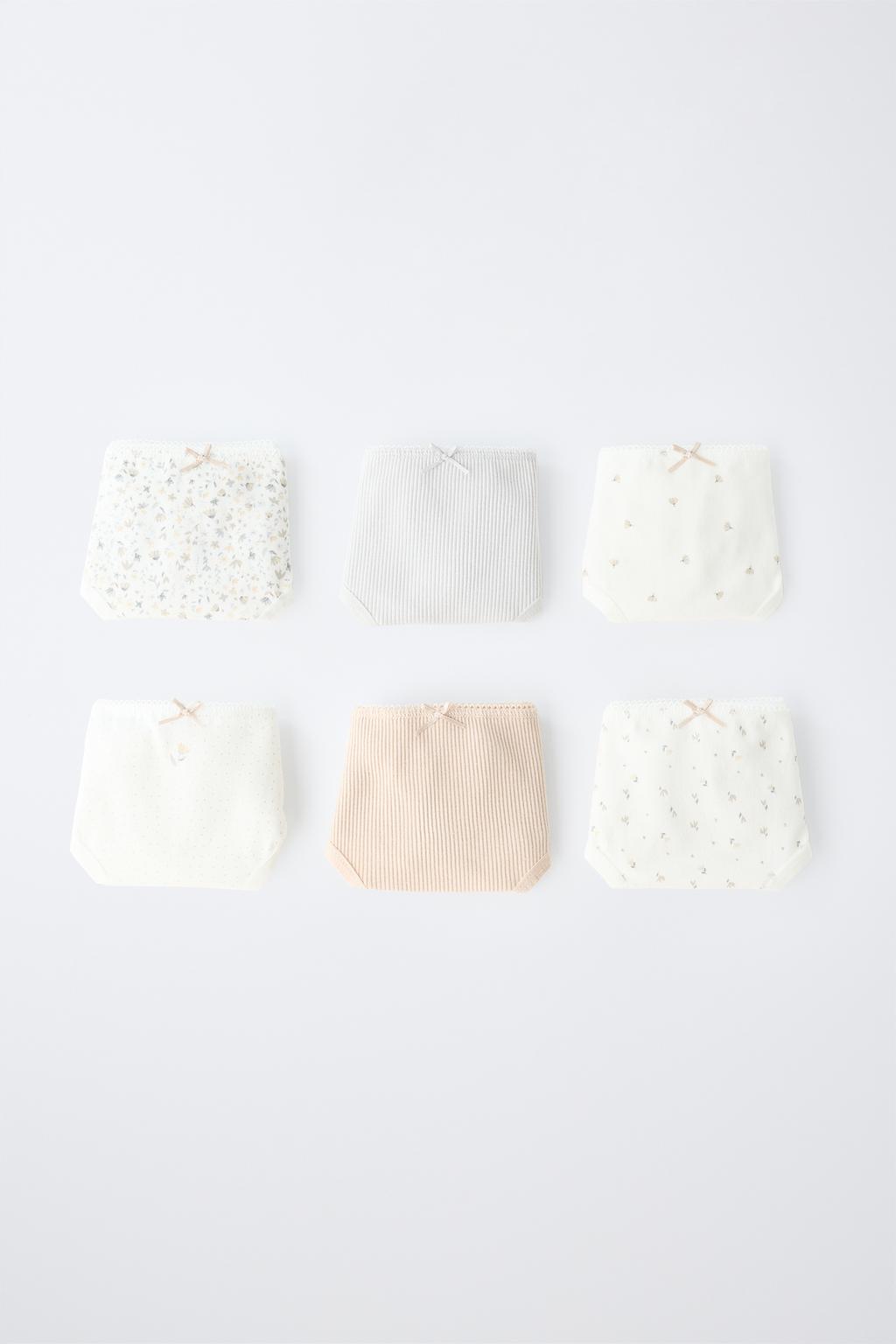 Zara 1 1/2-6 AÑOS/ Güllü altı alt paltar paketi