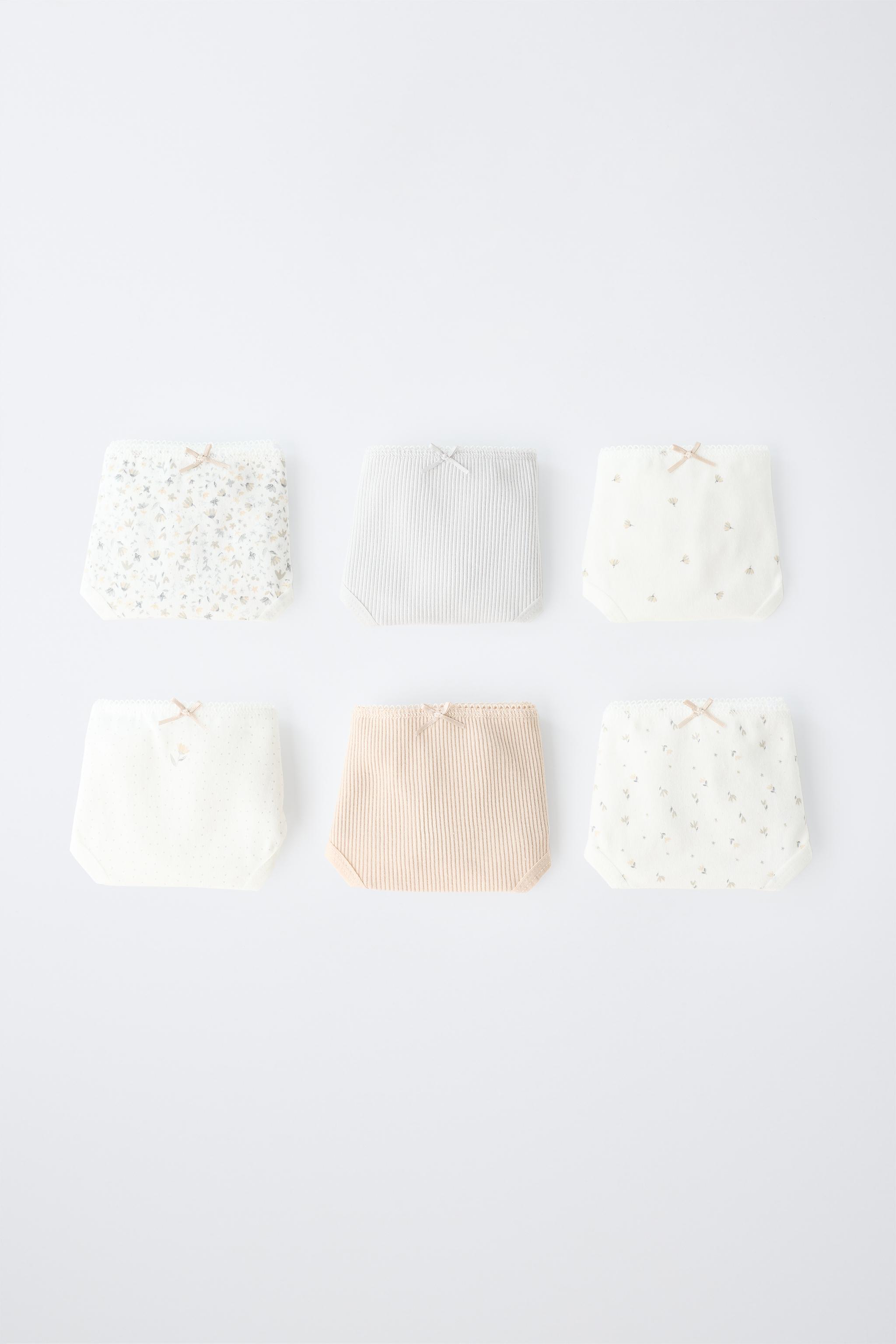 1 1/2-6 YEARS / SIX-PACK FLORAL PANTIES