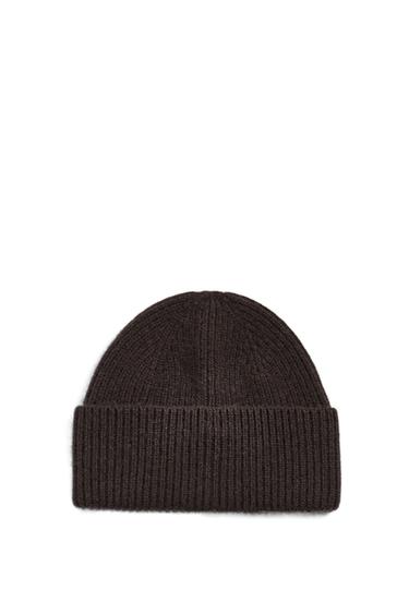 アーロン・レヴィーン x ZARA 100% カシミヤビーニーブラウンZaraのアーロン・レヴィーン x ZARA 100% カシミヤビーニー - ブラウン 