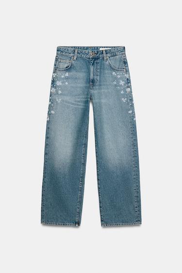 JEANS ZW COLLECTION JOYAS TIRO ALTO - Azul de Zara - Imagen 0