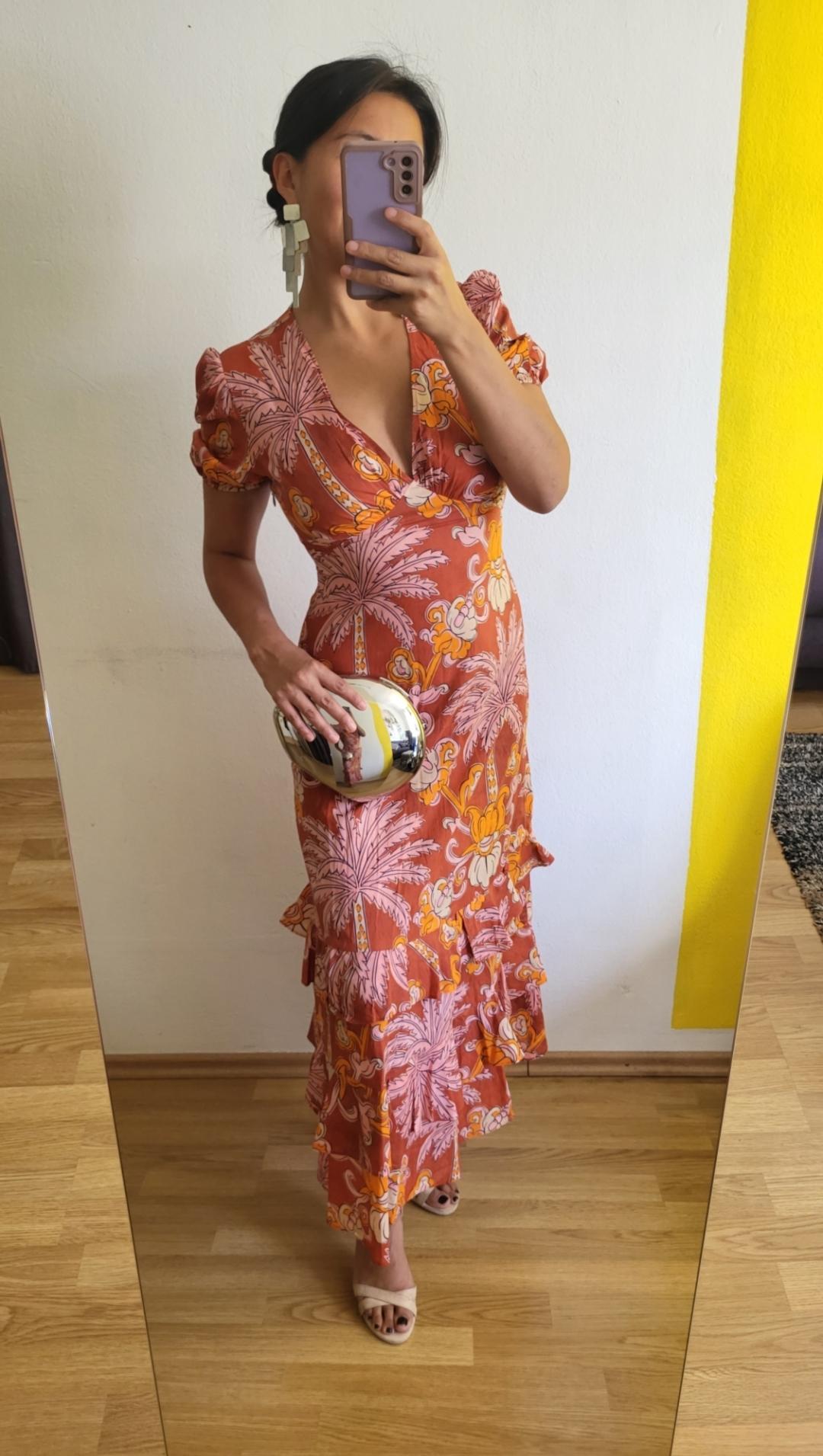 ZW COLLECTION PRINTED MIDI DRESS - Image 6