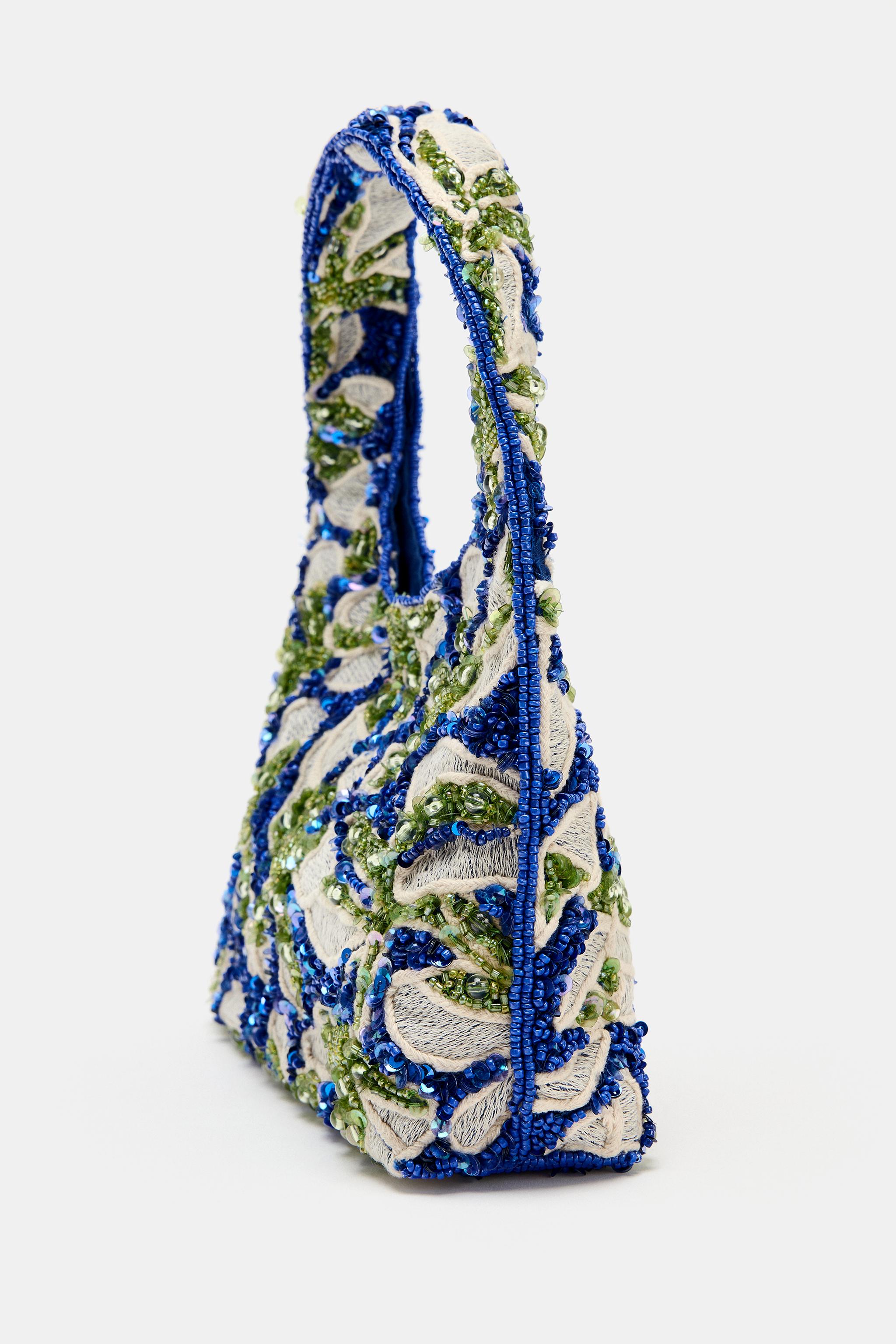 Женские сумки Zara BEADED HANDBAG — фото 5