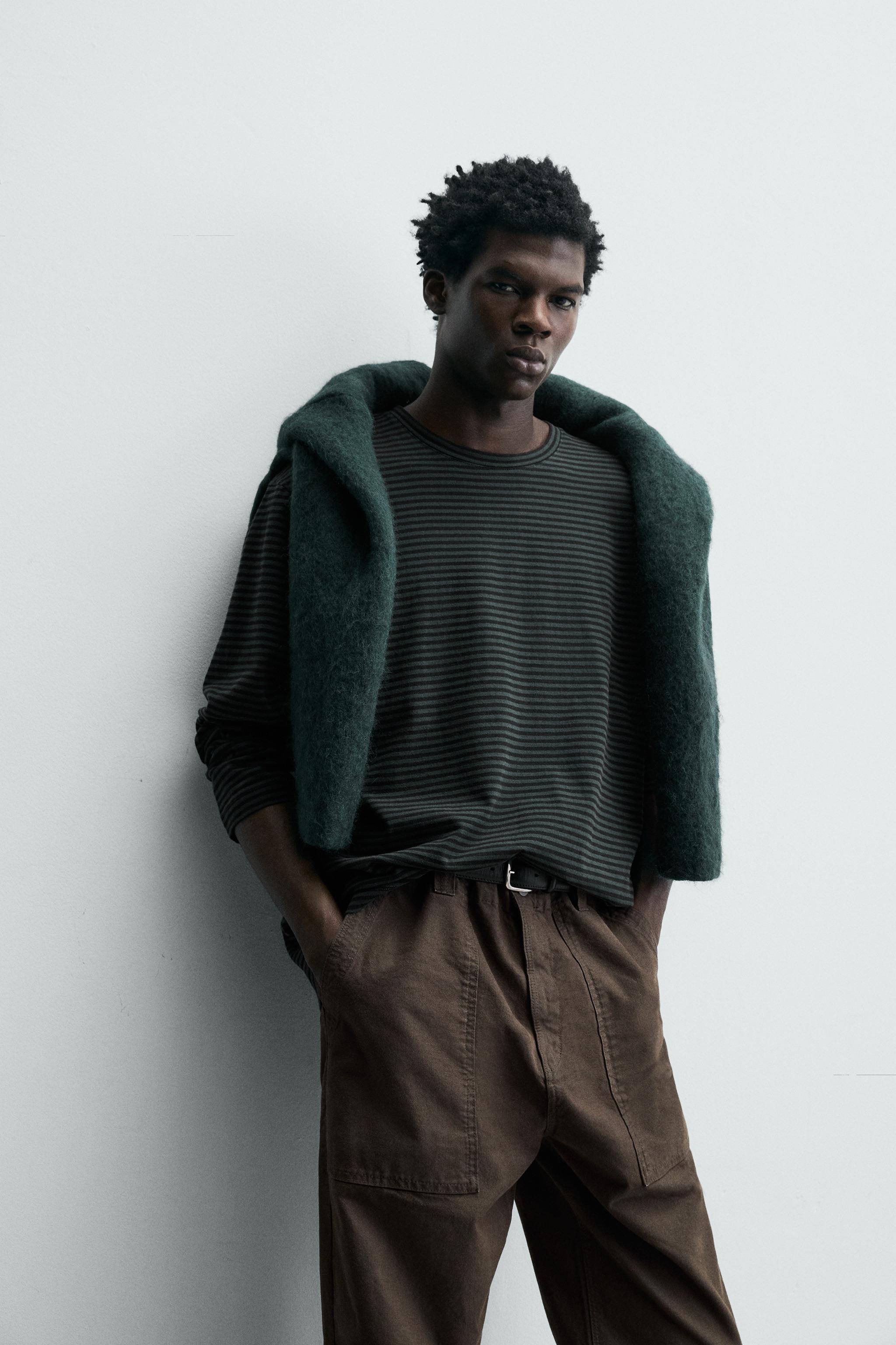 WASHED STRIPED T-SHIRT