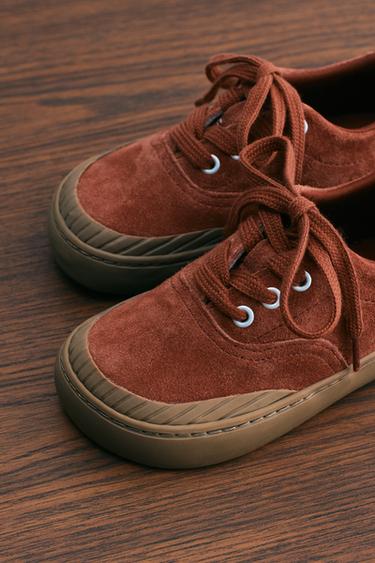 ZARA TIMELESS - LEATHER PLIMSOLLS - Brick by Zara - Image 9