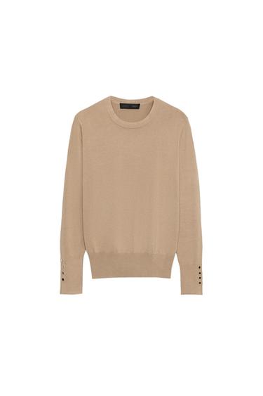 Zara BASIC KNIT JUMPER - taupe brown