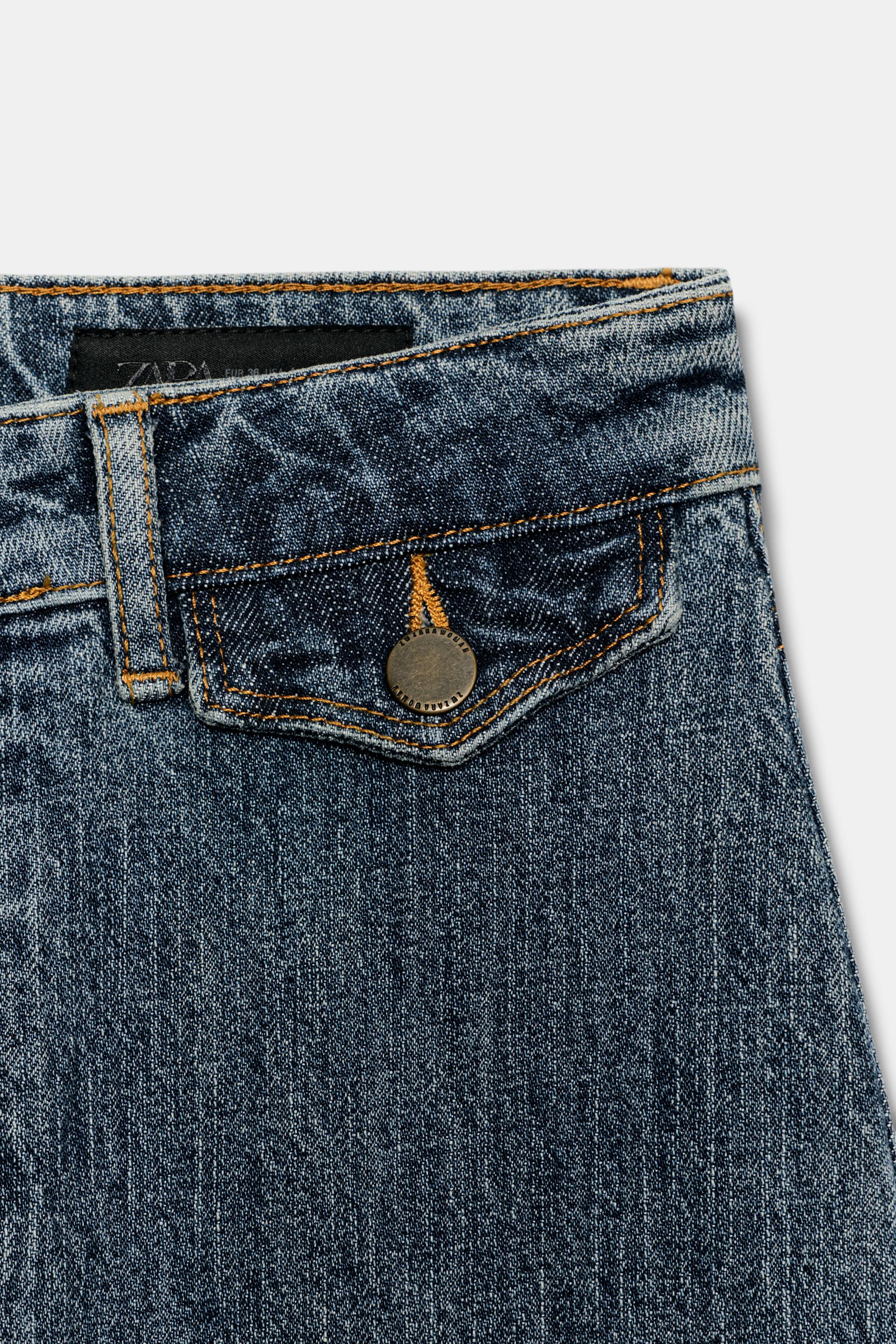 Женские джинсы Zara ZW COLLECTION HIGH-RISE FLARE JEANS — фото 9