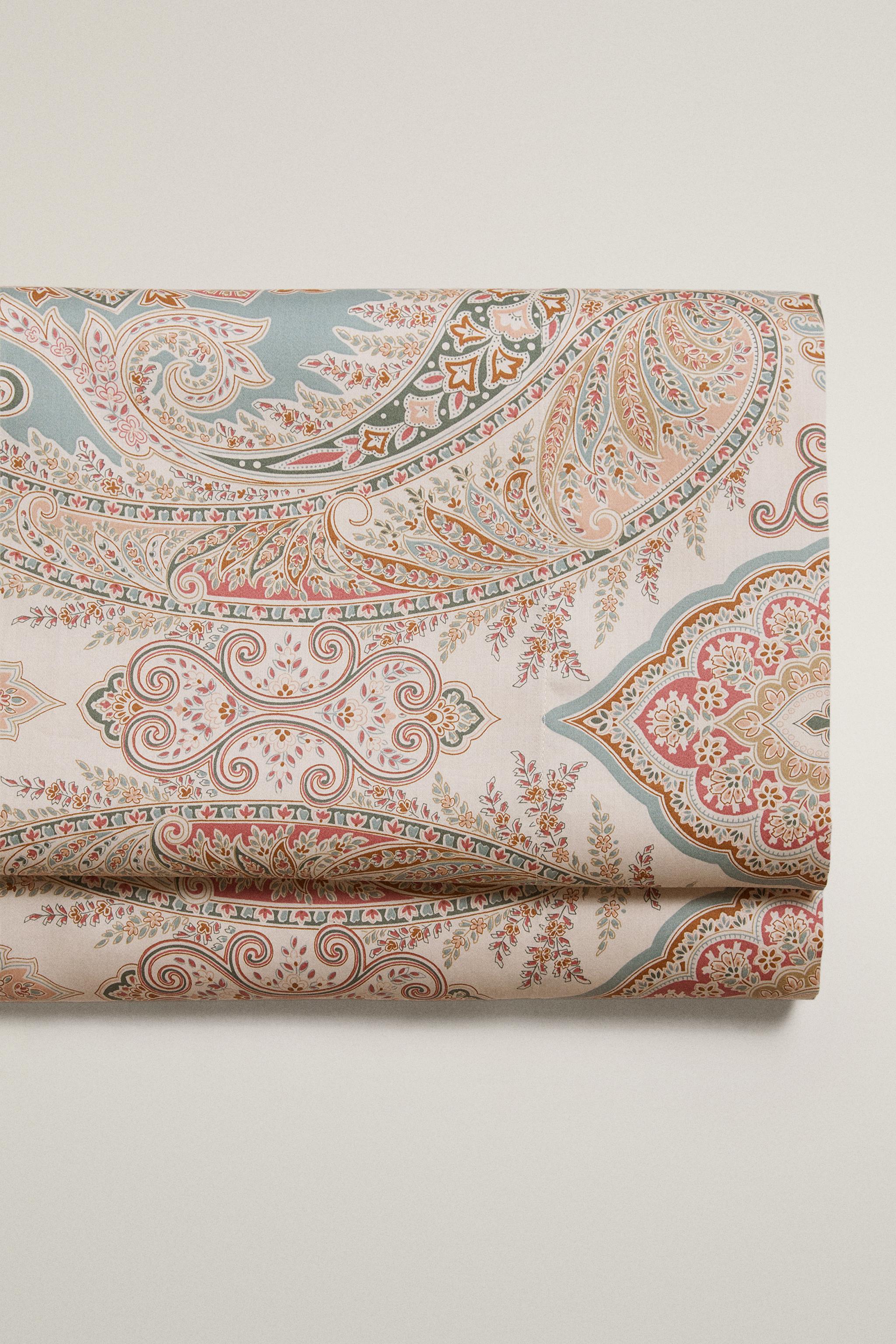 DRAP DE DESSUS SATIN PAISLEY