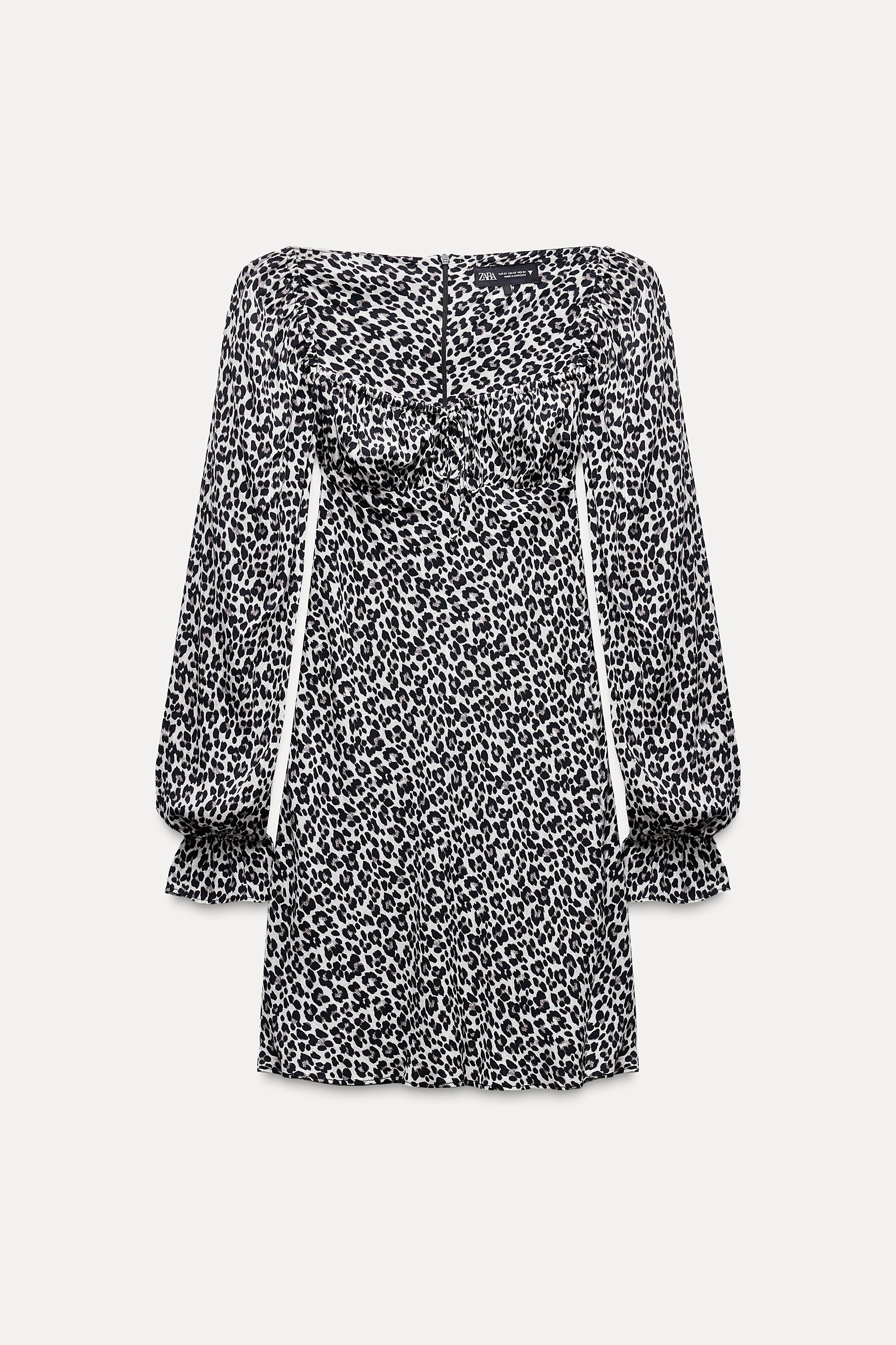 Print Dress Zara Monochrome Dress Dalmatian Print Dress Zara