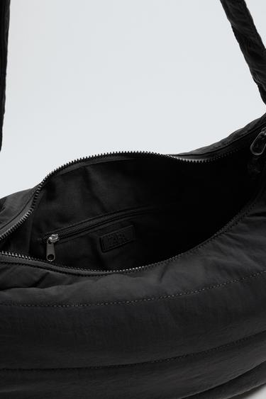 QUILTED NYLON BAG - Black by Zara - Image 3