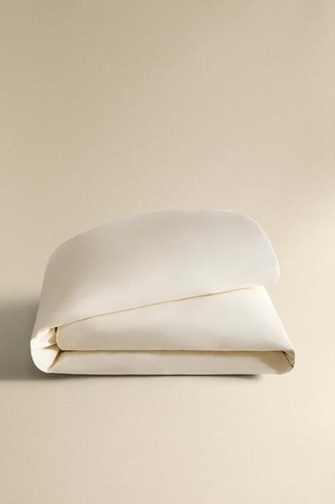 HOUSSE DE COUETTE COTON PERCALE (300 FILS) - Écru de Zara - Image 4