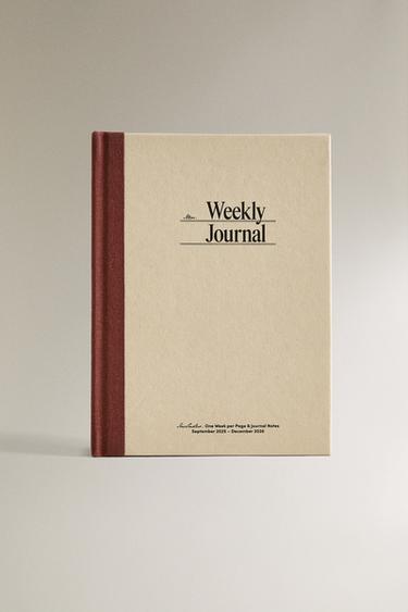 WEEKLY VIEW DIARY - Burgundy by Zara - Image 0