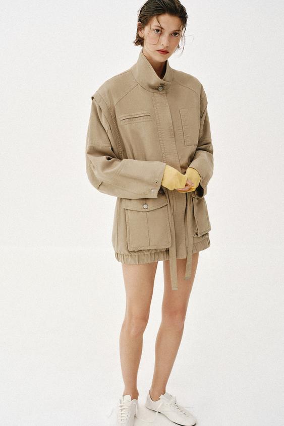 LONG HIGH COLLAR JACKET