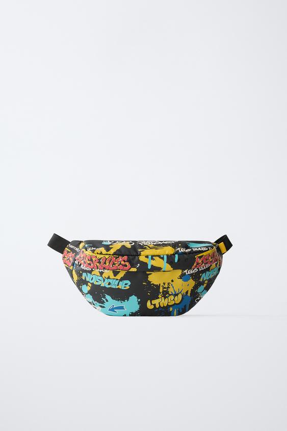 RIÑONERA GRAFITTI - Negro de Zara - Imagen 0