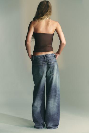 FLOWER BANDEAU TOP - Brown by Zara - Image 2