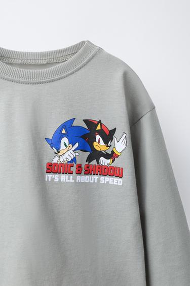 SONIC AND SHADOW © SEGA T-SHIRT - Grey by Zara - Image 2