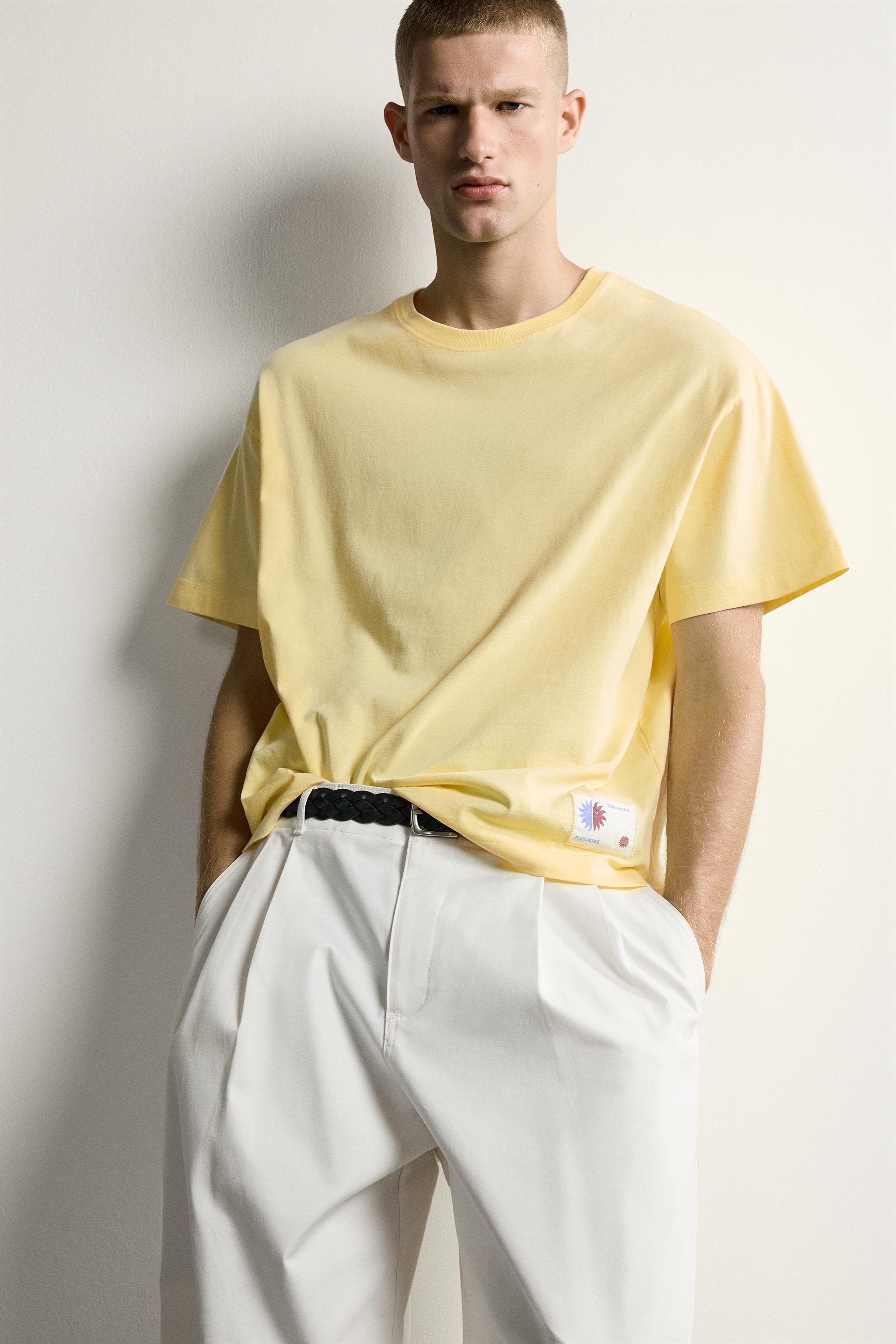 Мужские футболки Zara SUN GRAPHIC RELAXED FIT T-SHIRT — фото 6