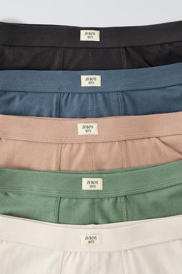 AGES 6-14/ 5-PACK OF BOXERS WITH LABEL - Multicoloured by Zara - Image 3