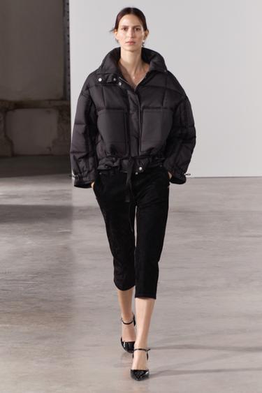 СТЕГАНЫЙ НЕЙЛОНОВЫЙ АНОРАК — ZW COLLECTION — ЧЕРНЫЙ от Zara — изображение 0