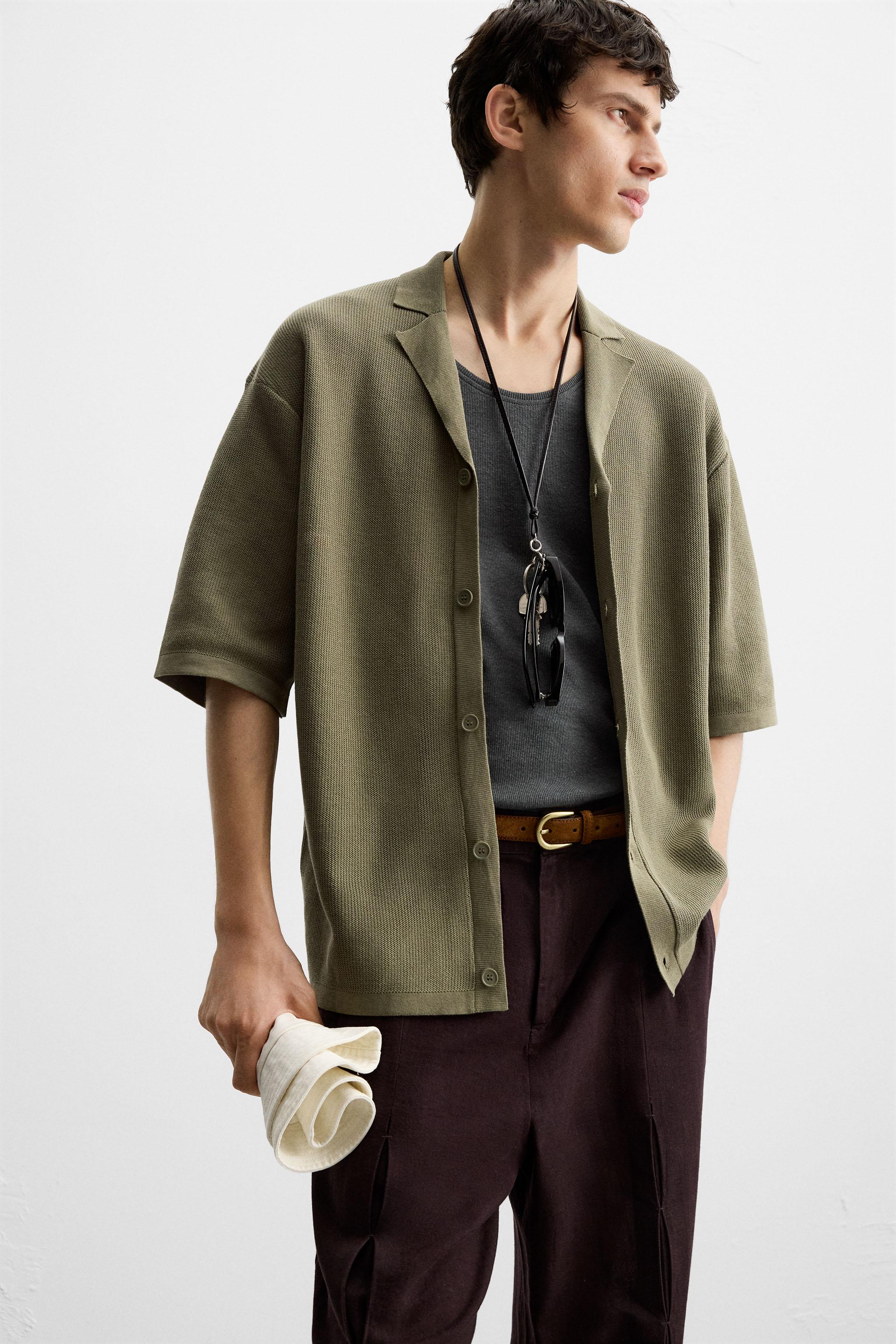 CHEMISE EN MAILLE STRUCTURÉE