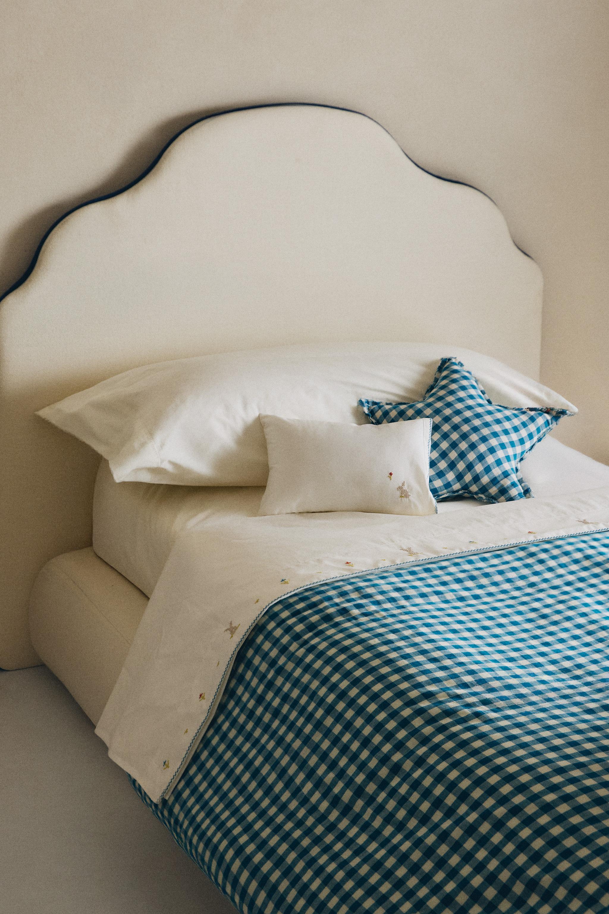Zara KIDS' CHECKED CHIFFON DUVET COVER — фото 6