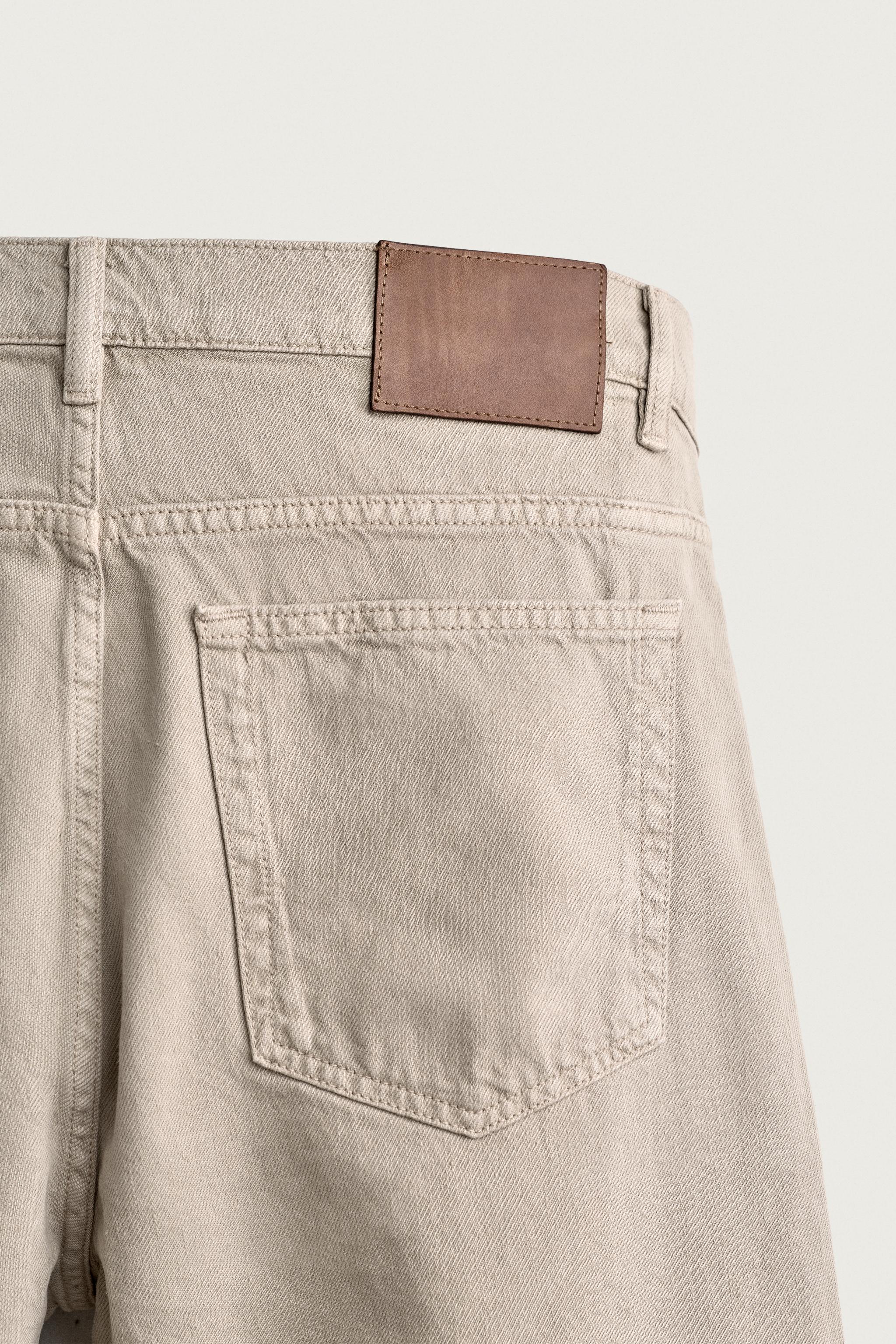 Мужские джинсы Zara LIGHTWEIGHT COTTON-HEMP JEANS — фото 10