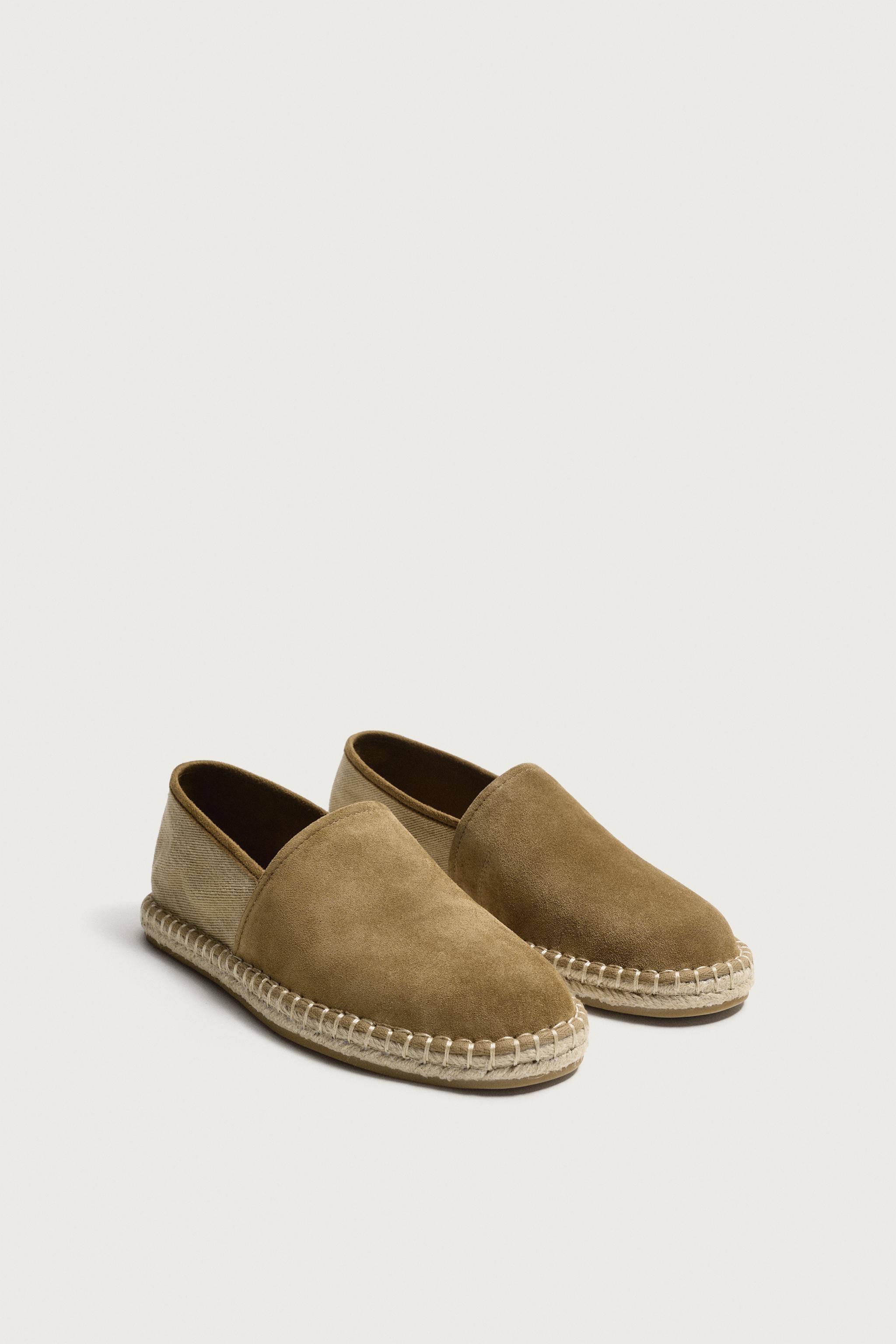 COMBINATION LEATHER ESPADRILLES — Multi-color (alternate view)